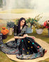 Sudathi Ready To Wear Black Printed Cotton Saree